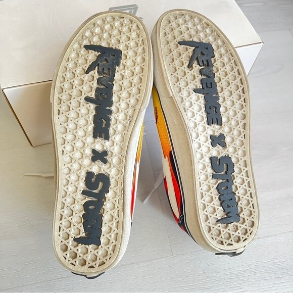 Revenge X Storm Old Skool Flame Low Top Sneakers Black - Picture 11 of 13